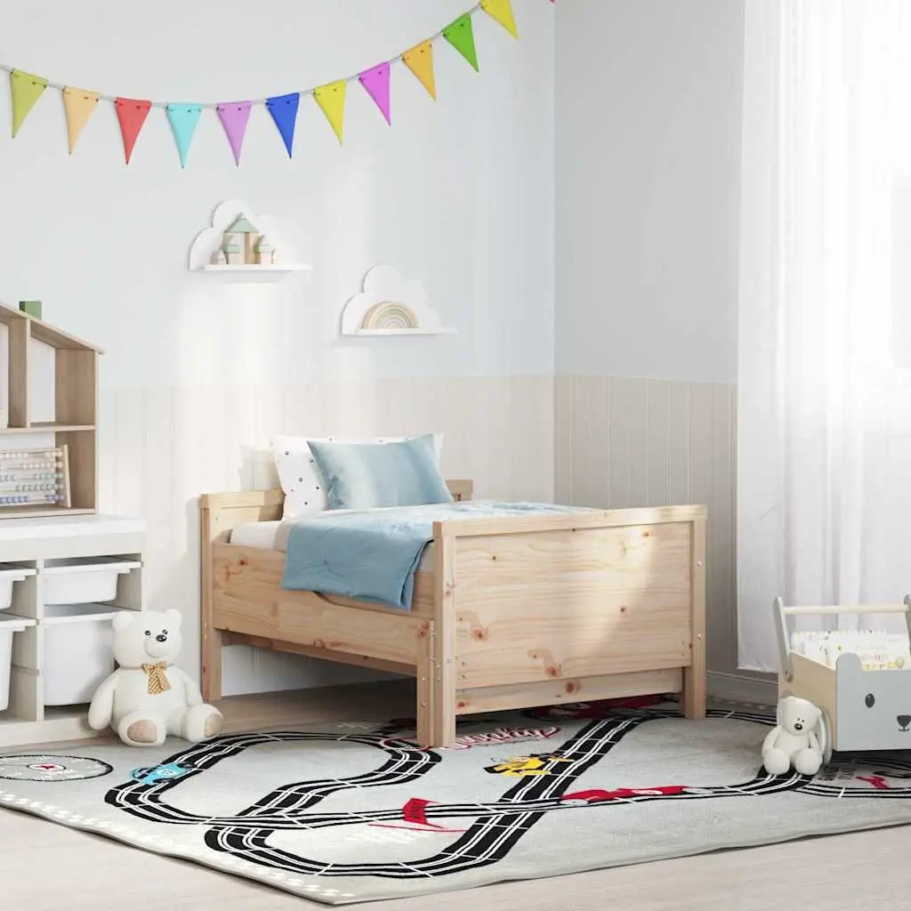 Engineered Wood Bed Frame with Headboard and Footboard