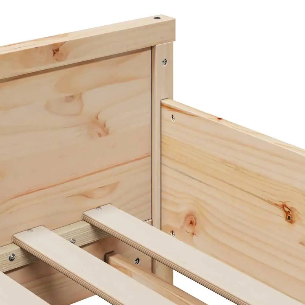 Engineered Wood Bed Frame with Headboard and Footboard