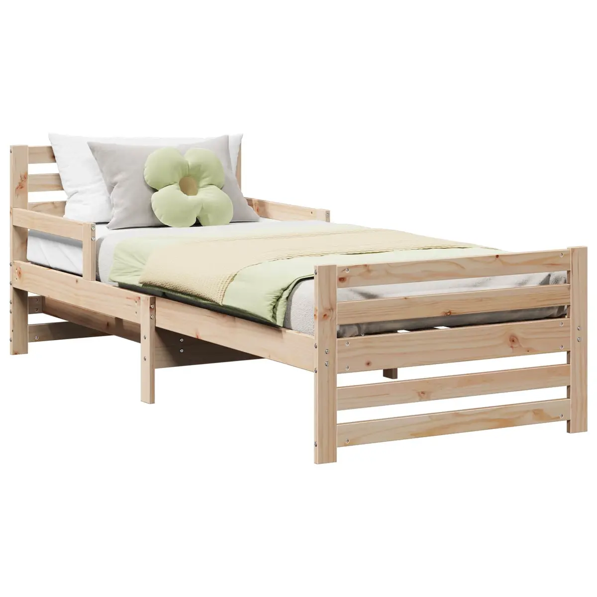 Bed Frame with Headboard 80 x 200 cm for Kids