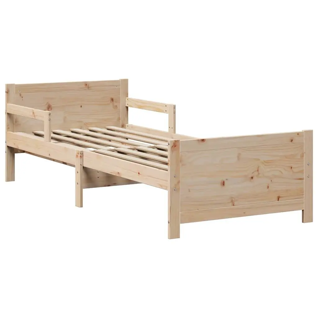 Solid Pine Wood Kids Bed Frame 80 x 200 cm