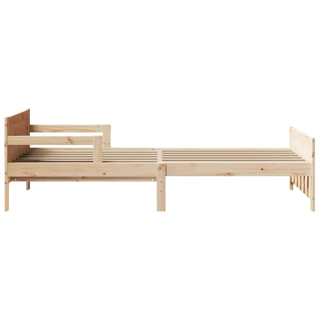 Solid Pine Wood Kids Bed Frame 80 x 200 cm