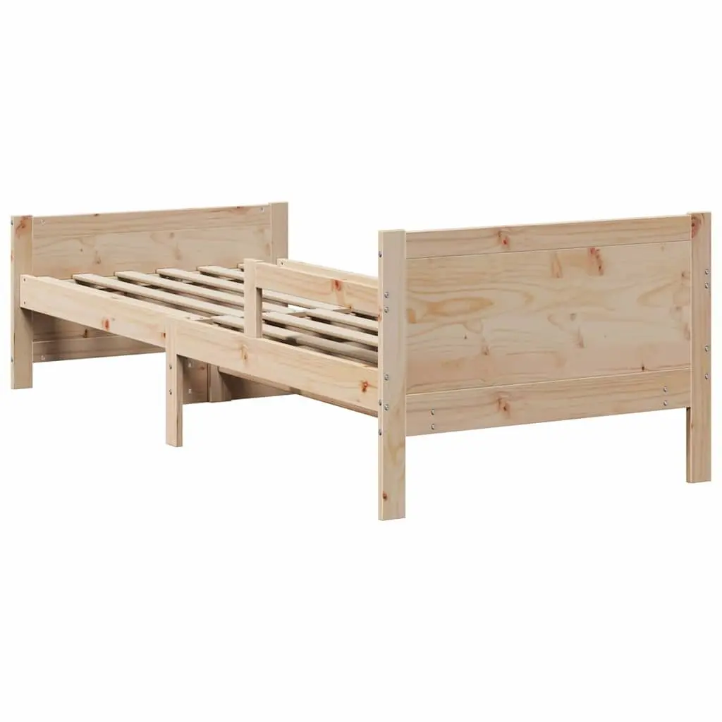 Solid Pine Wood Kids Bed Frame 80 x 200 cm