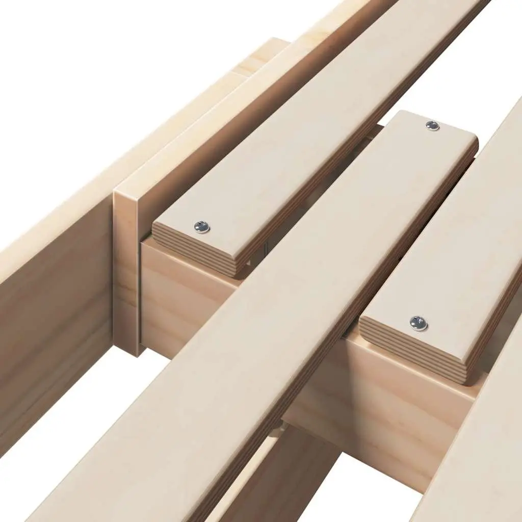 Solid Pine Wood Kids Bed Frame 80 x 200 cm