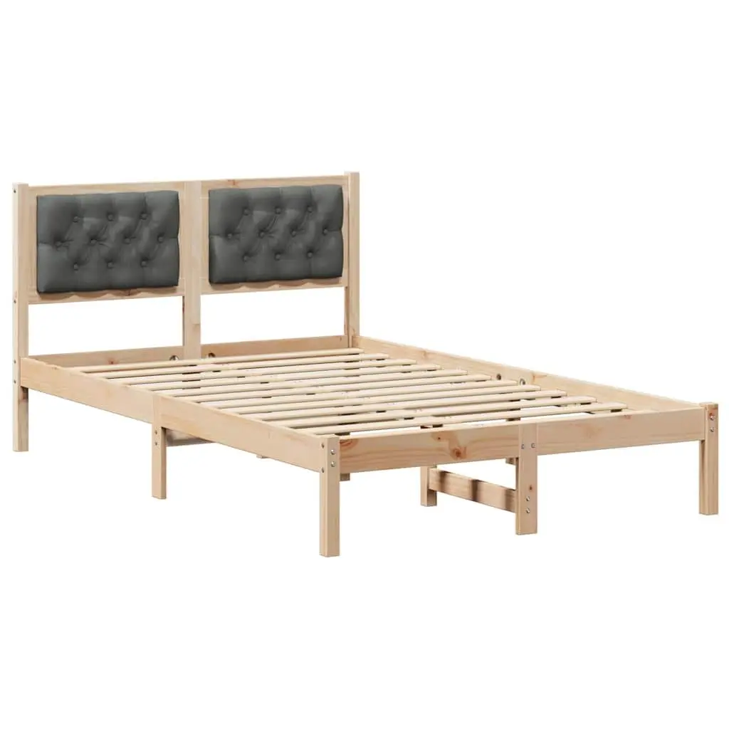 Bed Frame with Upholstered Headboard 135 x 190 cm