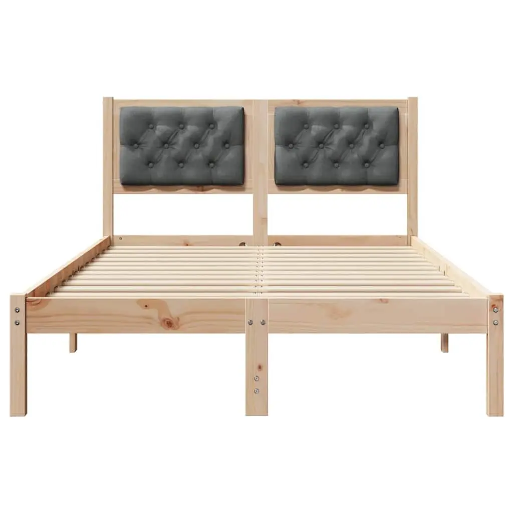 Bed Frame with Upholstered Headboard 135 x 190 cm