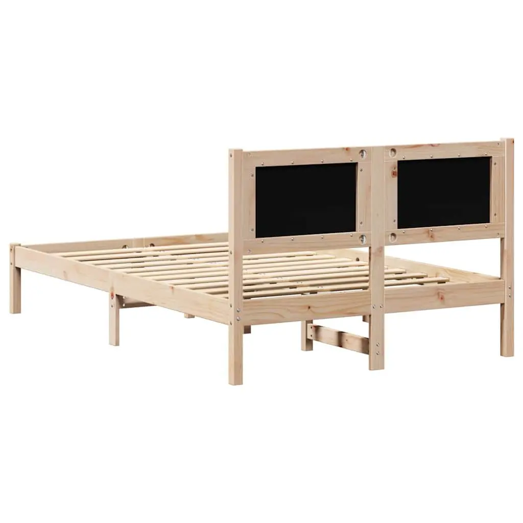 Bed Frame with Upholstered Headboard 135 x 190 cm