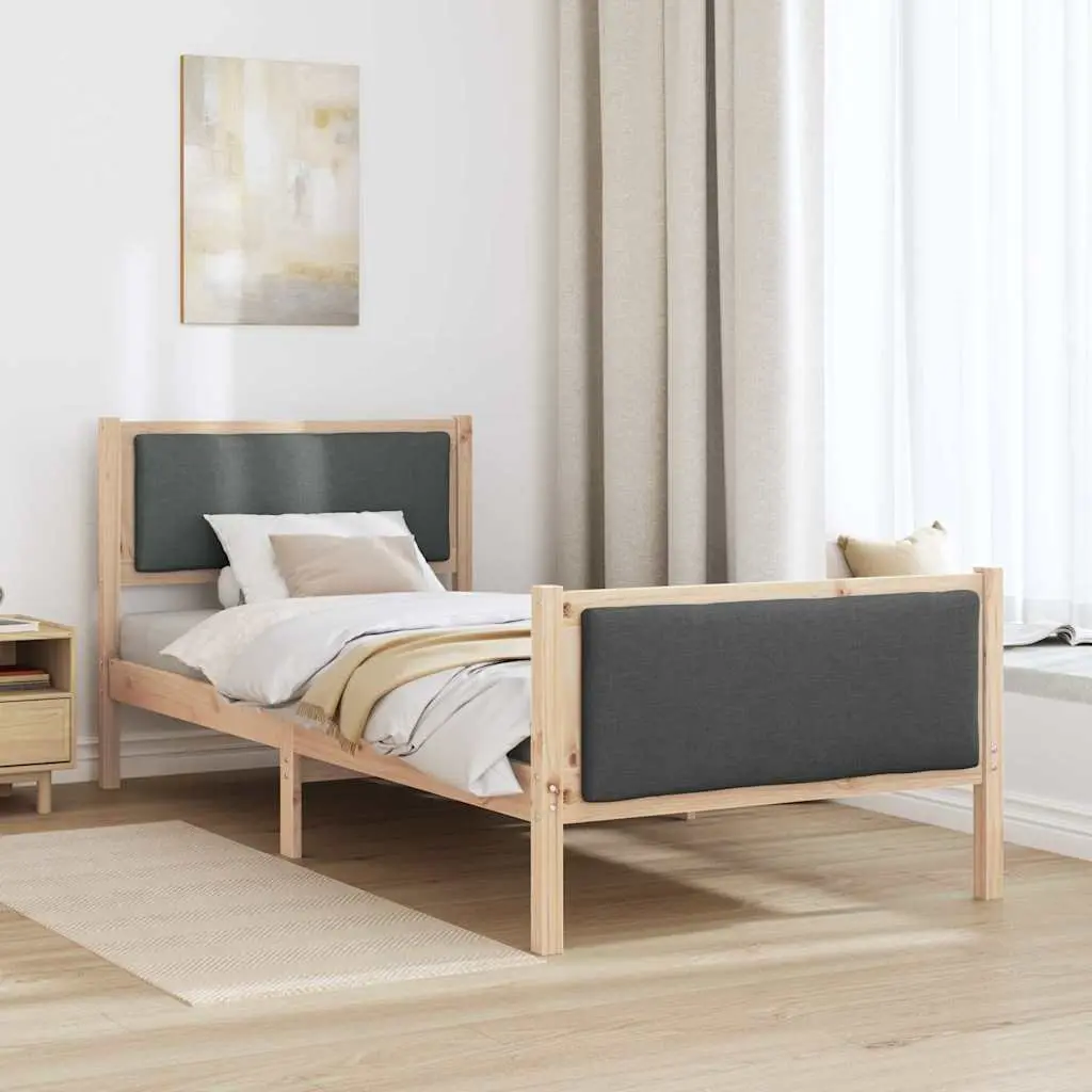 Bed Frame with Headboard 90 x 190 cm