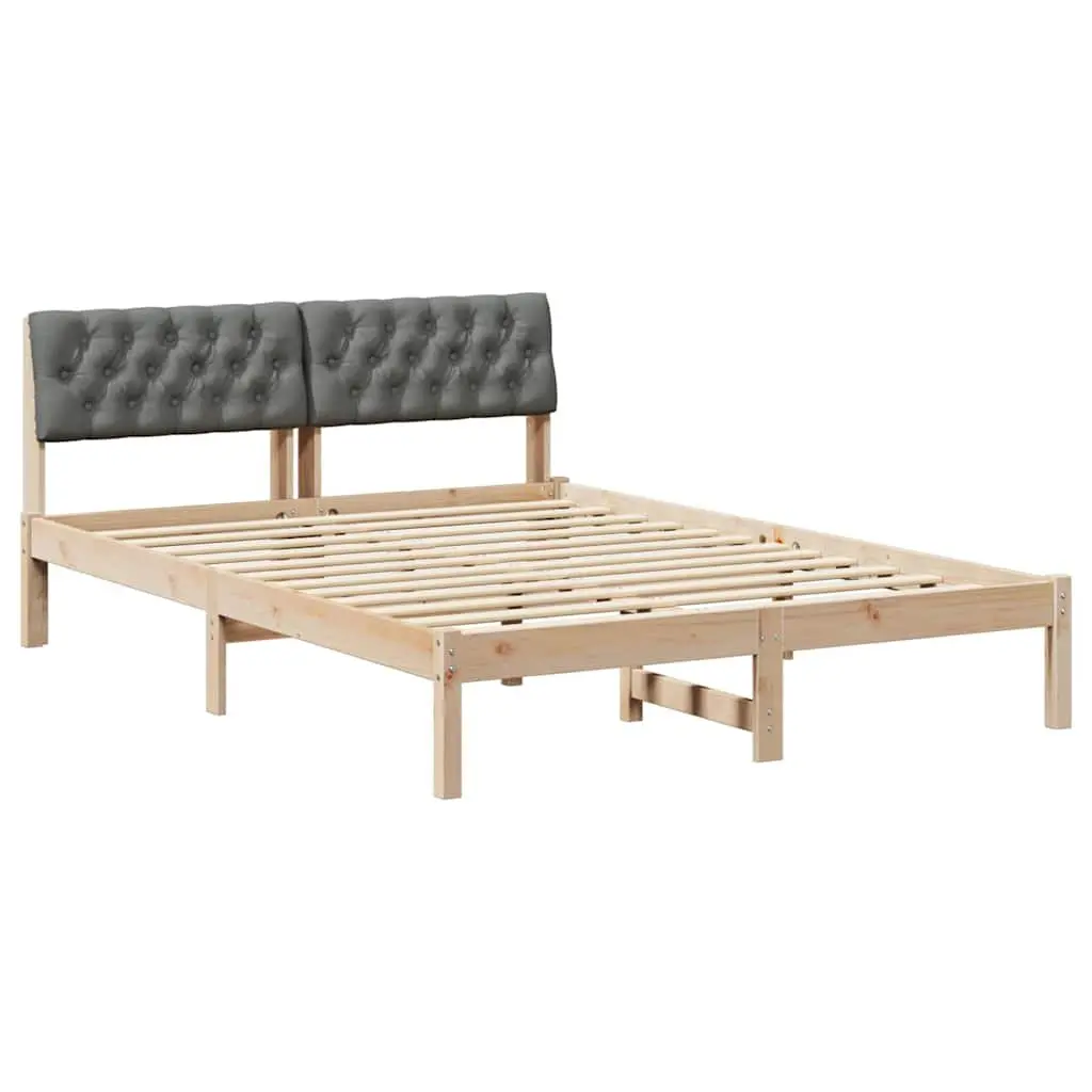 Solid Pine Wood Platform Bed Frame 150x200cm