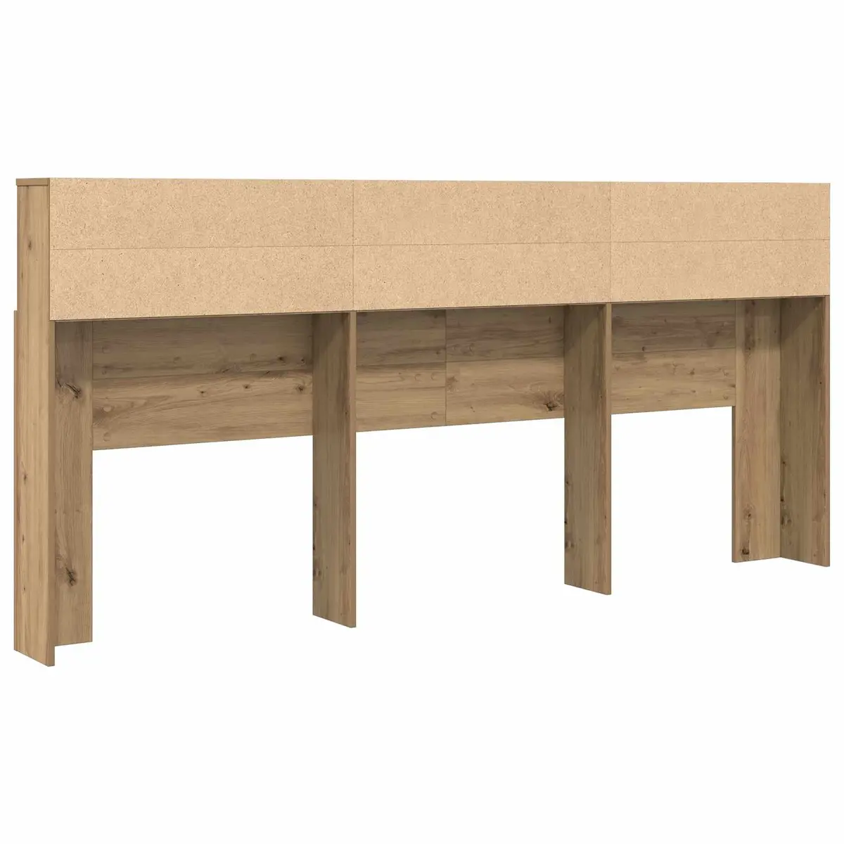Wall-Mounted Headboard Cabinet with Shelves