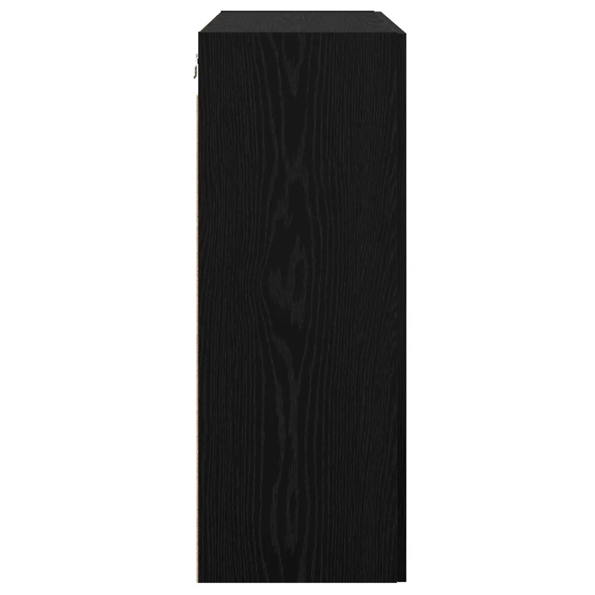 Wall-mounted Storage Cabinet in Black Oak