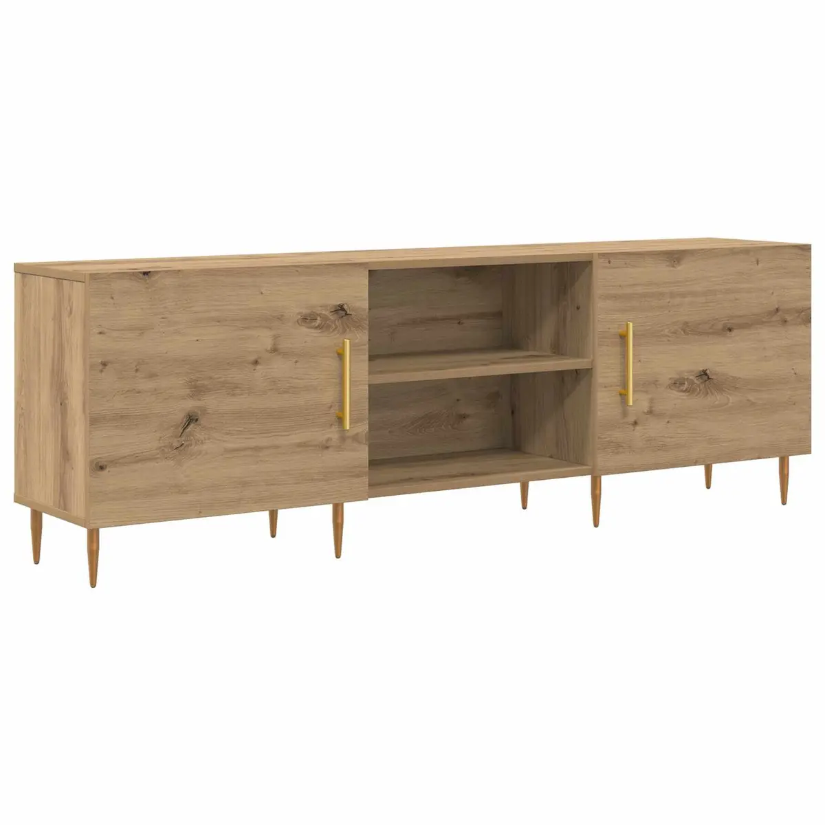 150cm Modern Brown TV Cabinet with Ample Storage