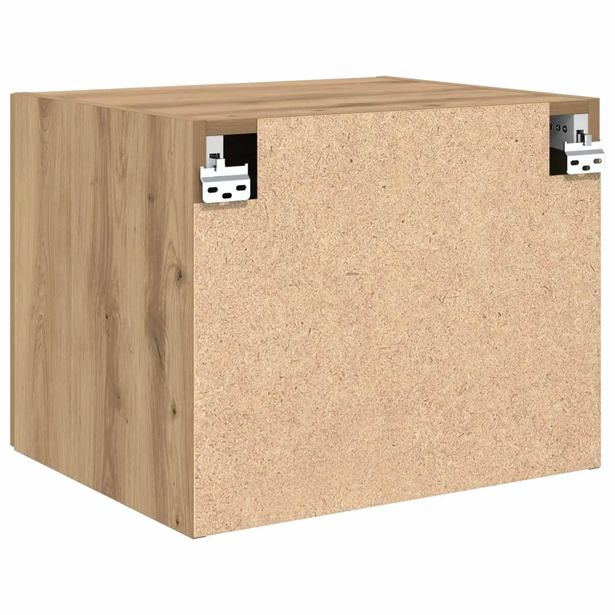Rustic Brown Engineered Wood Wall Cabinet for Storage