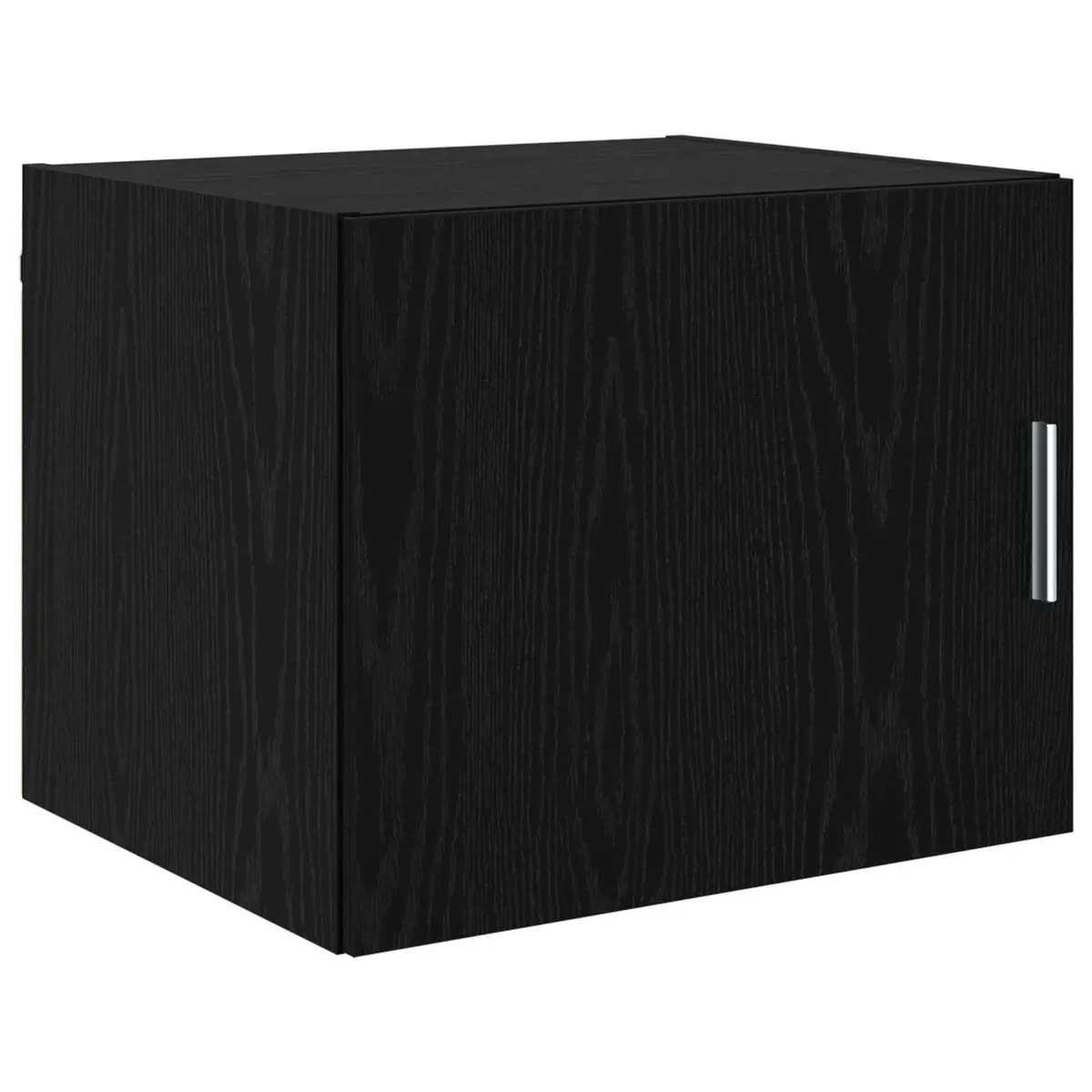 Rustic Black Oak Wall Cabinet for Durable Storage