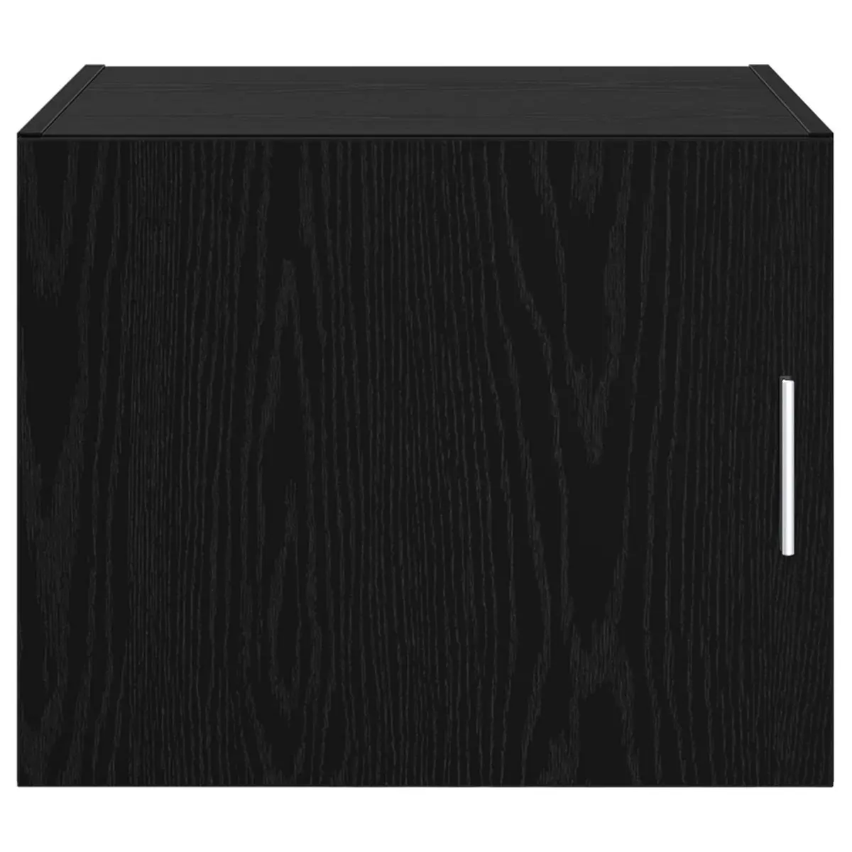 Rustic Black Oak Wall Cabinet for Durable Storage
