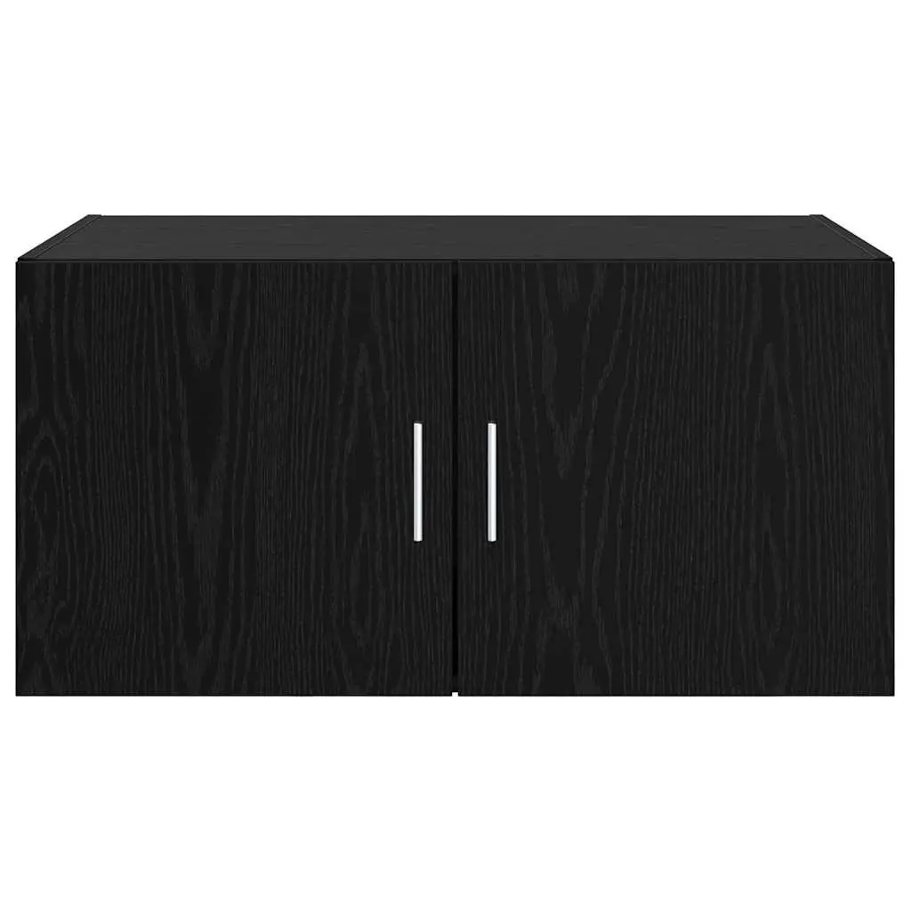 Black Oak Wall Cabinet for Organized Storage