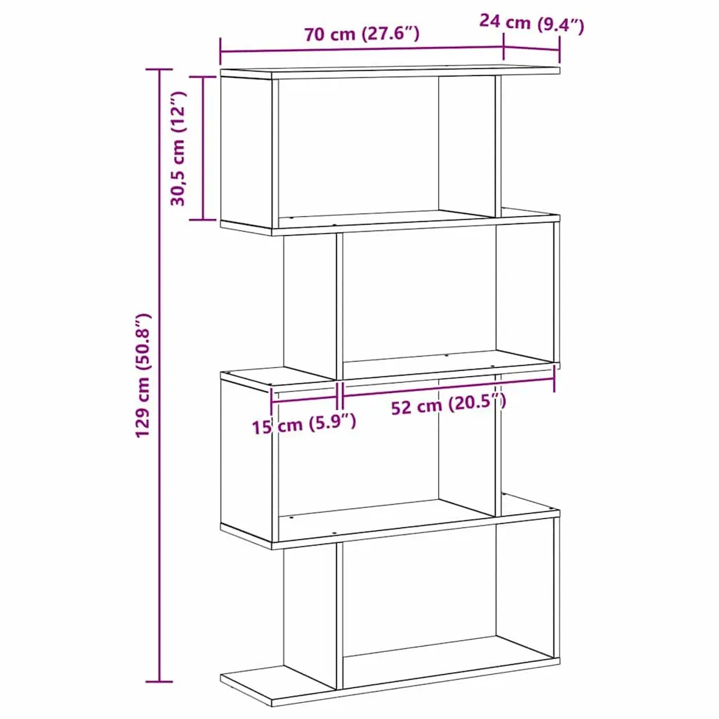 Black Oak Book Cabinet with Spacious Shelves
