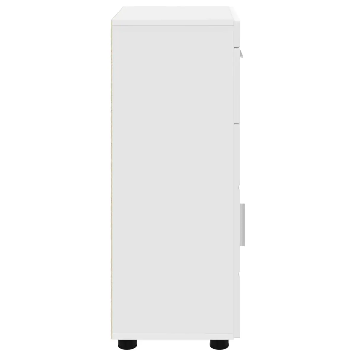 Bathroom Vanity Unit with Drawer Storage Cabinet White Modern Matte