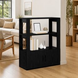 Stylish Black Oak Sideboard with Storage for Modern Homes