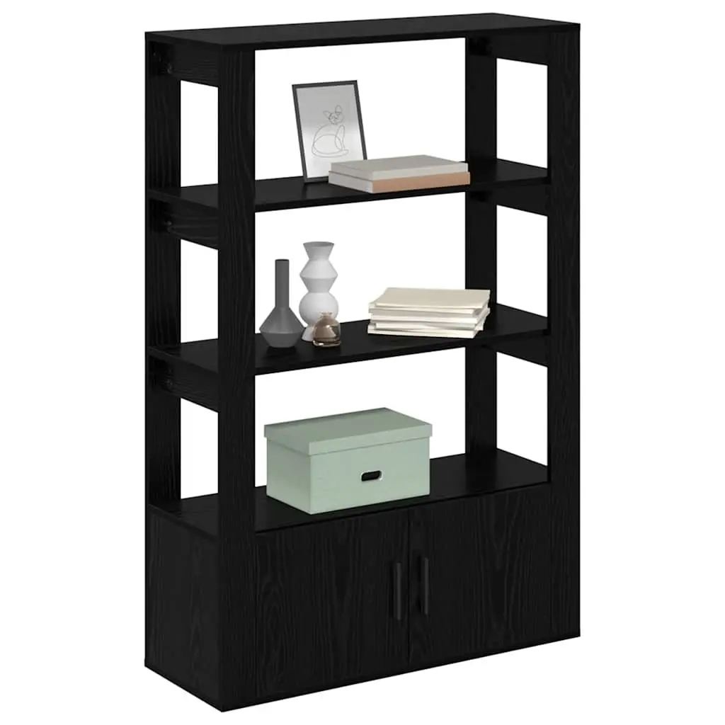 Black Sideboard Buffet with Adjustable Shelves