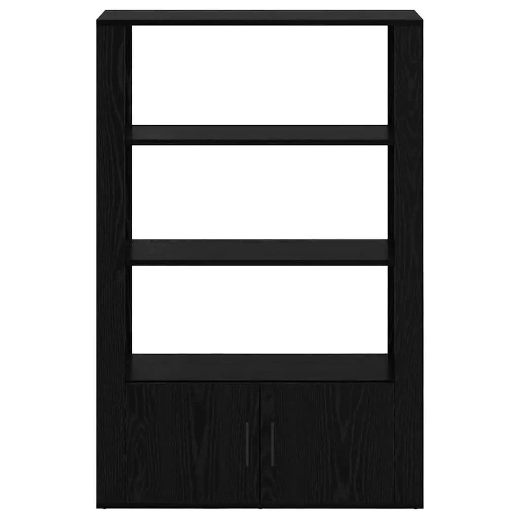 Black Sideboard Buffet with Adjustable Shelves
