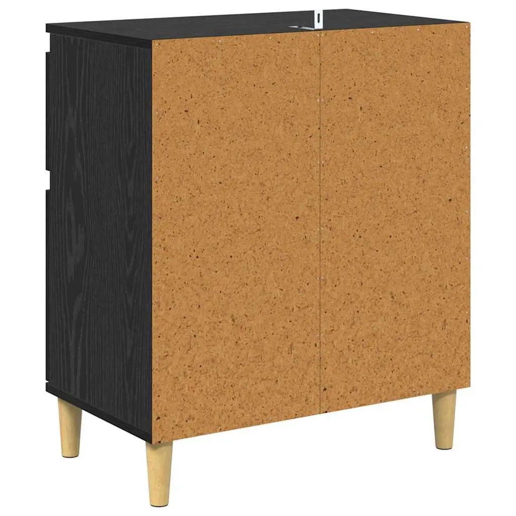 Sideboard Cabinet with Drawer in Black Oak