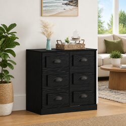 Engineered Black Oak Sideboard for Elegant Storage