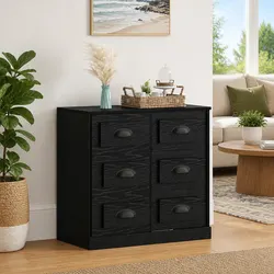 Engineered Black Oak Sideboard for Elegant Storage