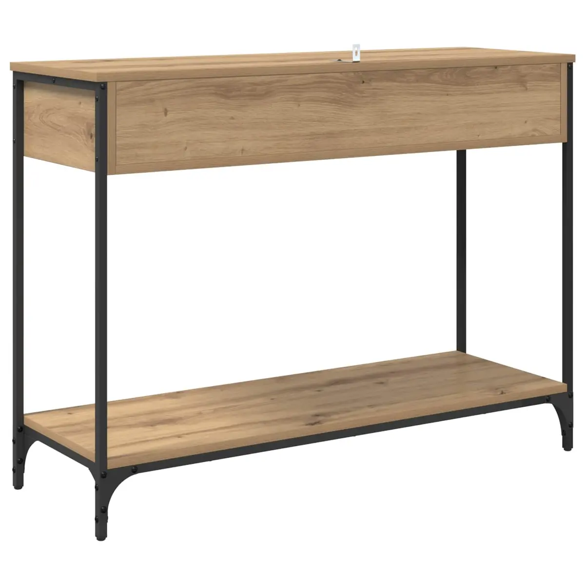 Console Table Industrial Style Storage Unit Hallway Living Room Brown