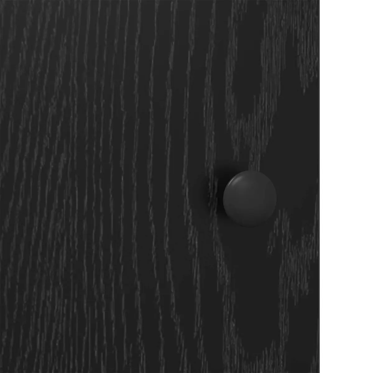 Sideboard Engineered Wood 100x35x80cm Black Oak Modern Storage Cabinet Buffet