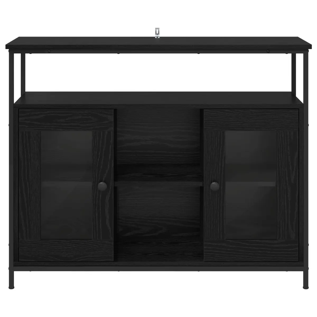 Black Oak Engineered Wood Storage Sideboard