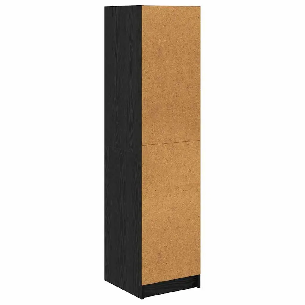 Black Oak Highboard for Dining and Kitchen Storage