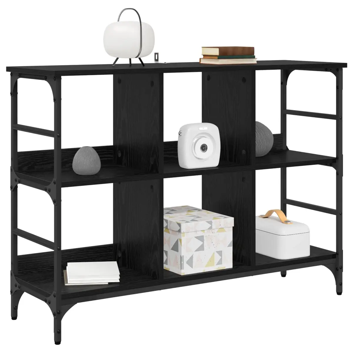 Black Oak Sideboard with Ample Storage 102 x 32 x 73.5 cm