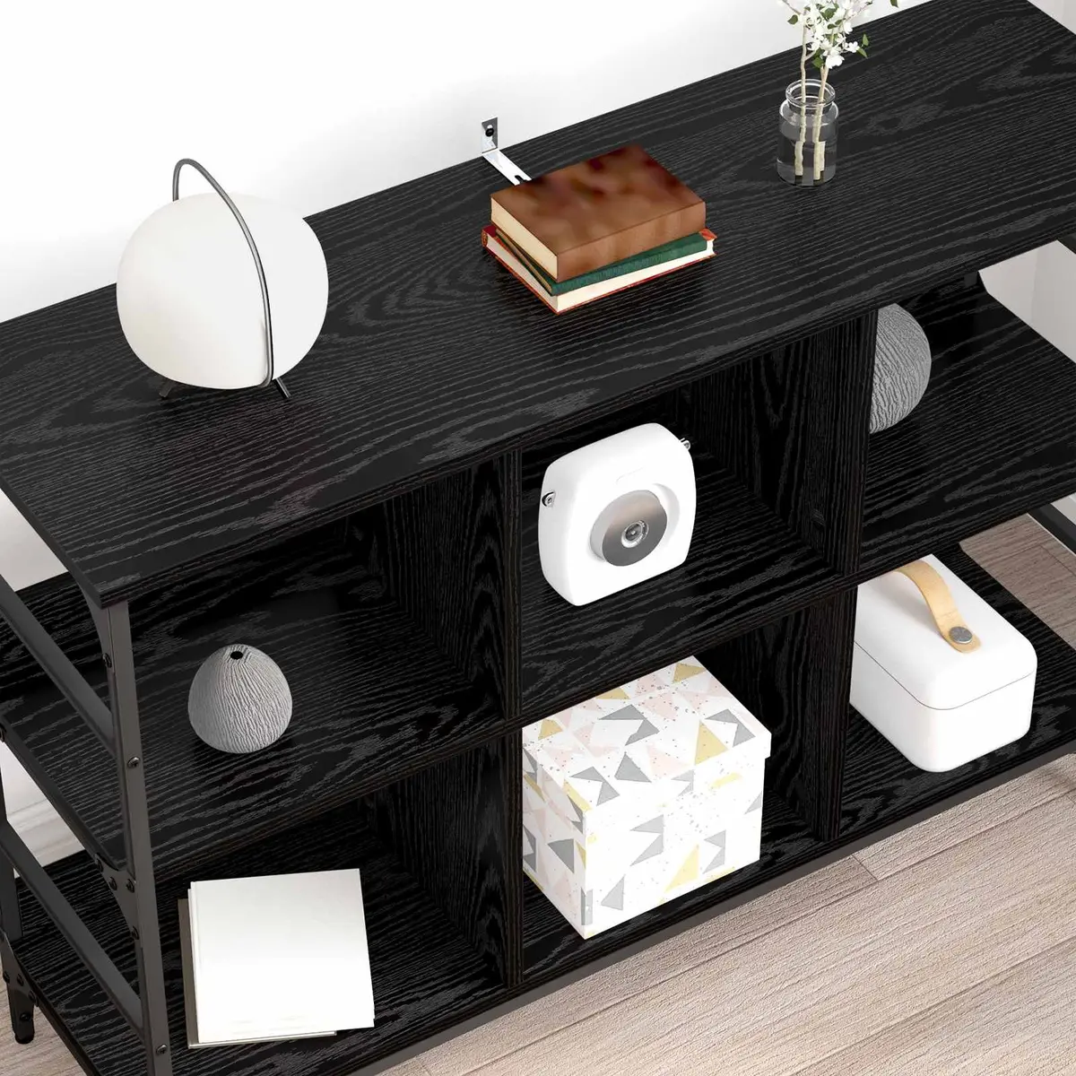 Black Oak Sideboard with Ample Storage 102 x 32 x 73.5 cm