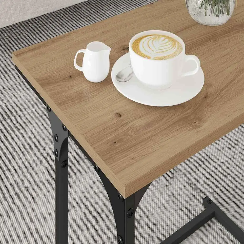 Industrial Style 3-Piece Nesting Coffee Table Set