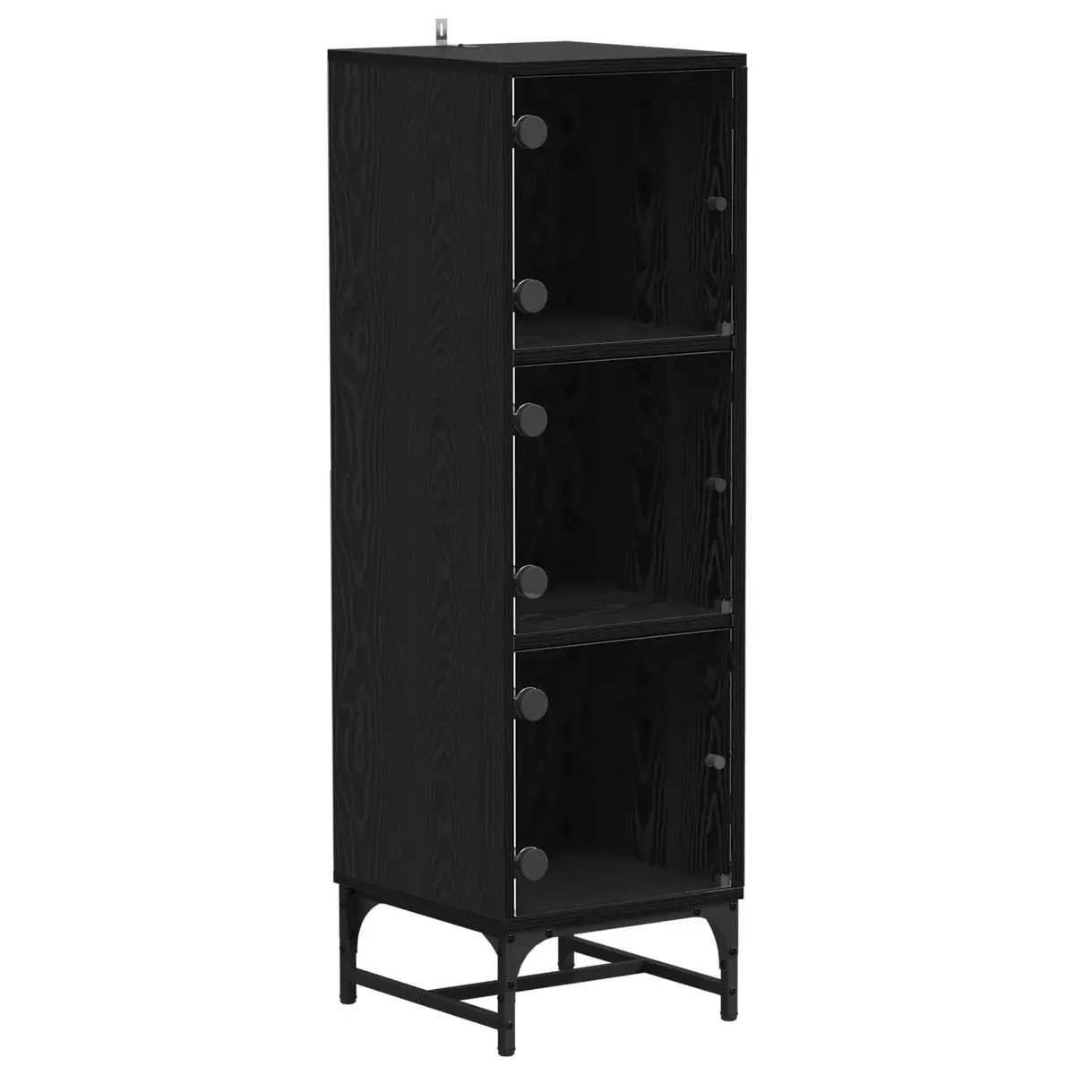 Black Sideboard Modern Storage Cabinet Dining Room Buffet Furniture Engineered
