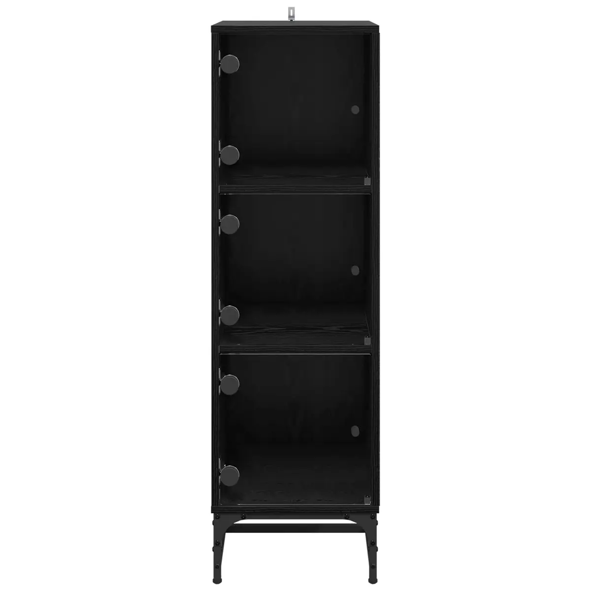 Black Sideboard Modern Storage Cabinet Dining Room Buffet Furniture Engineered