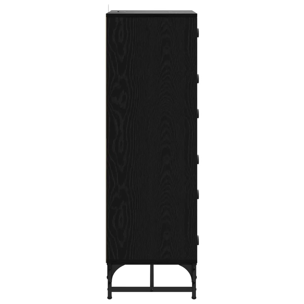 Black Sideboard Modern Storage Cabinet Dining Room Buffet Furniture Engineered