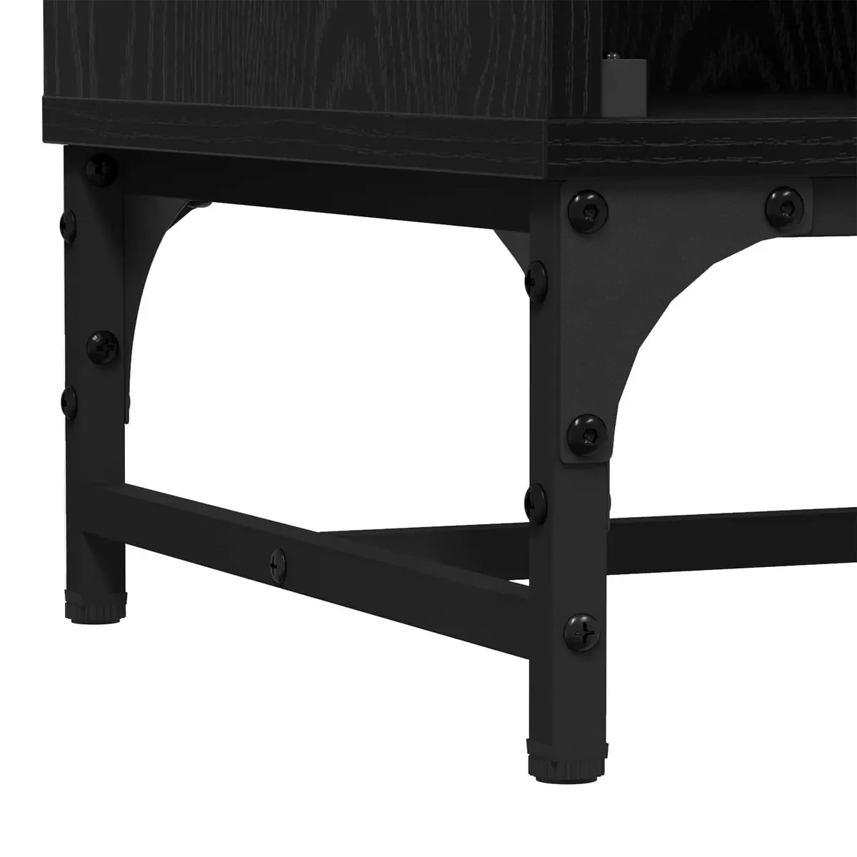 Black Sideboard Modern Storage Cabinet Dining Room Buffet Furniture Engineered