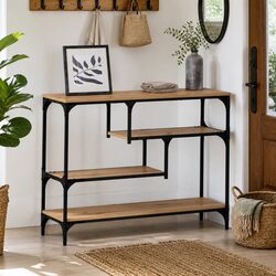 Narrow Console Table for Industrial Living Spaces