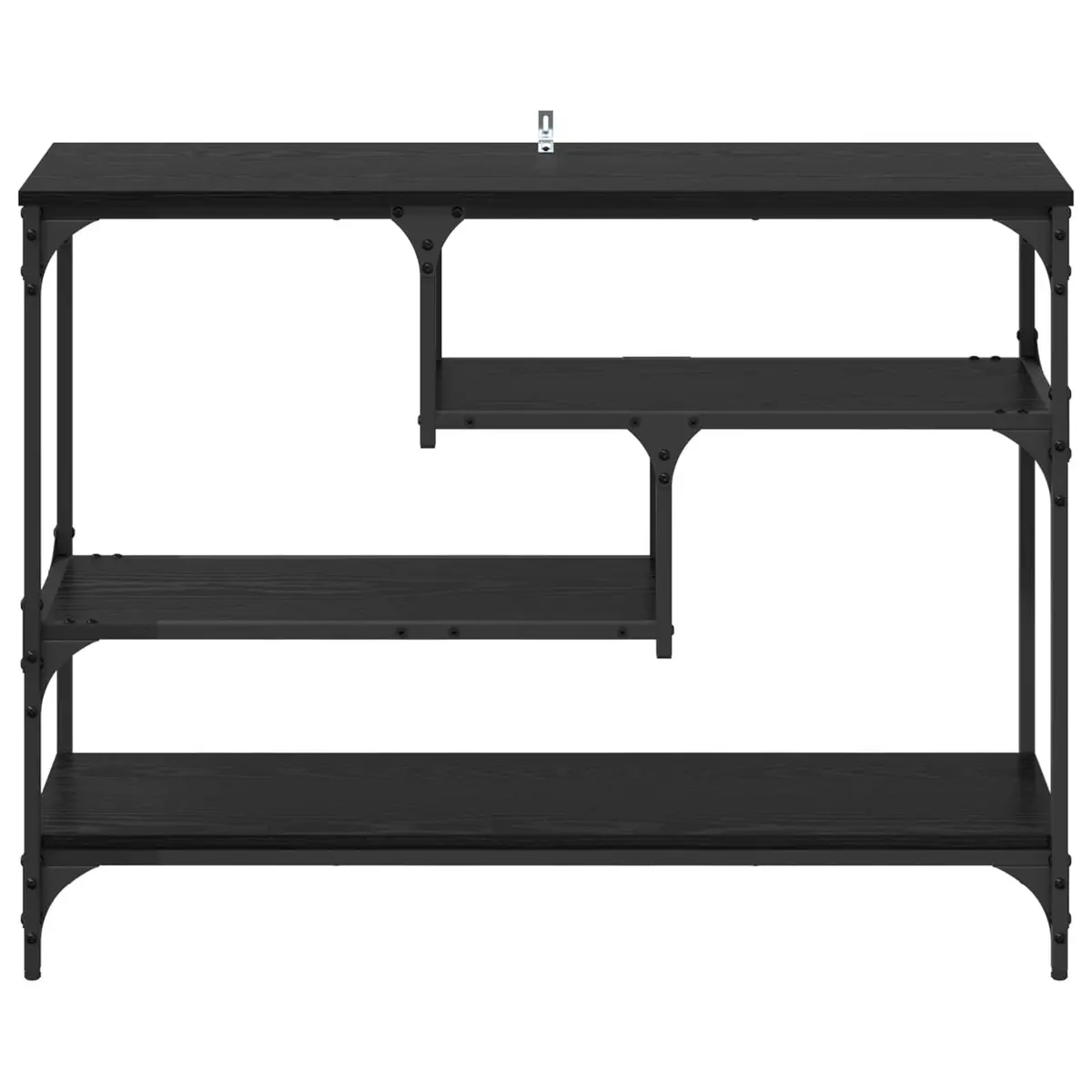 Narrow Black Console Table for Industrial Style Decor