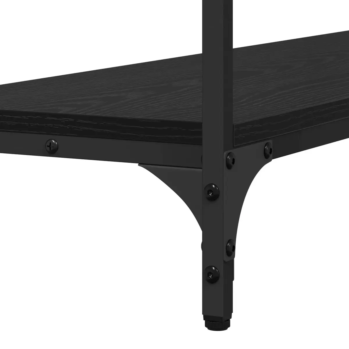 Narrow Black Console Table for Industrial Style Decor