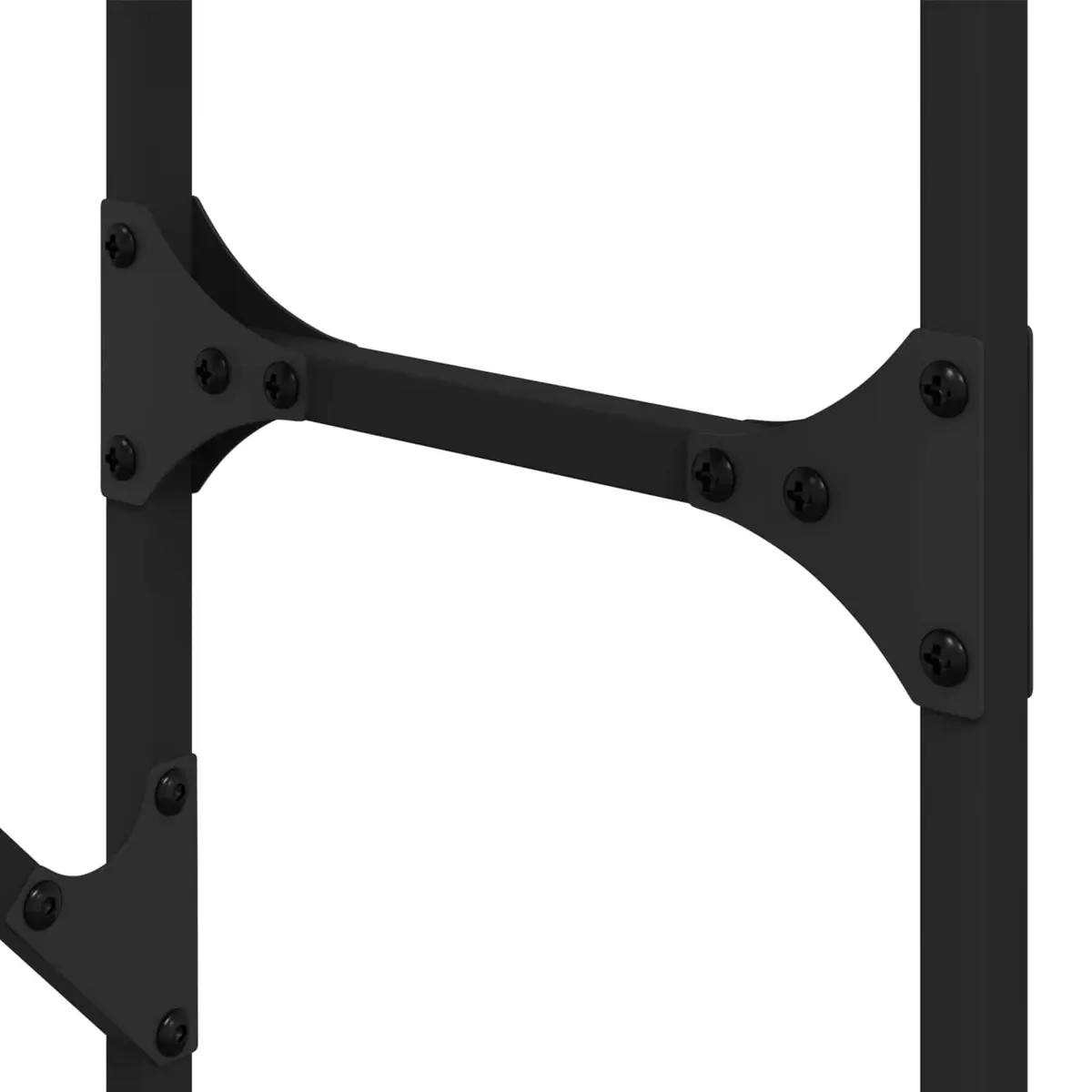 Washing Machine Shelf Engineered Wood Steel 67 x 25 x 163 cm Black