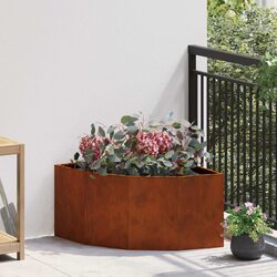 Durable Steel Corner Garden Planter for Outdoor Spaces