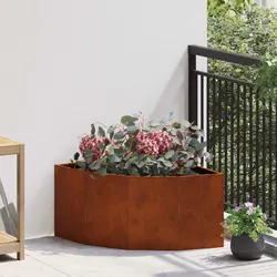 Durable Steel Corner Garden Planter for Outdoor Spaces