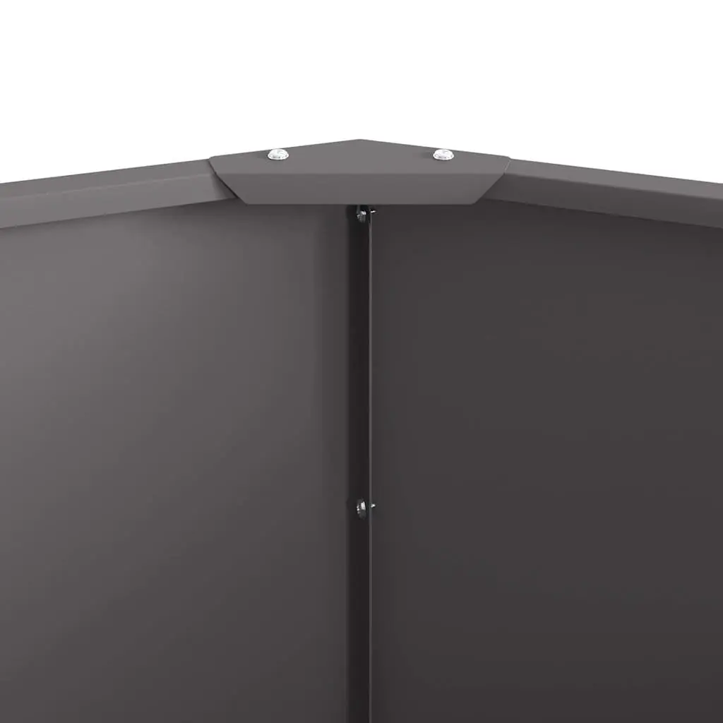Round Steel Planter 90x90x50cm Black