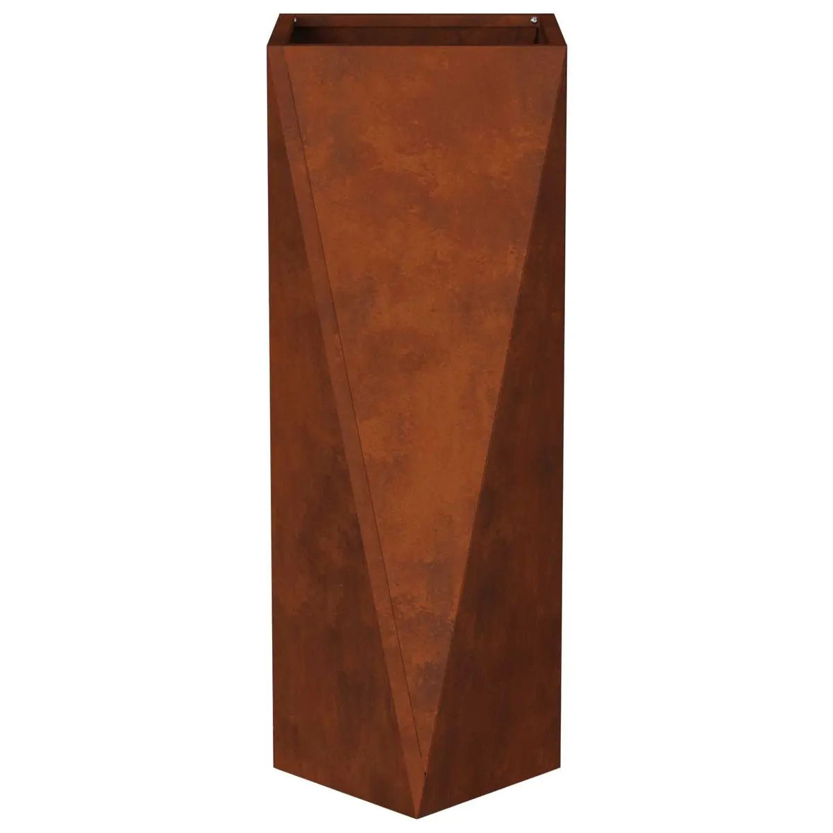 Planter Rusty 30x30x75cm Weathering Steel Garden Outdoor Rectangular Box