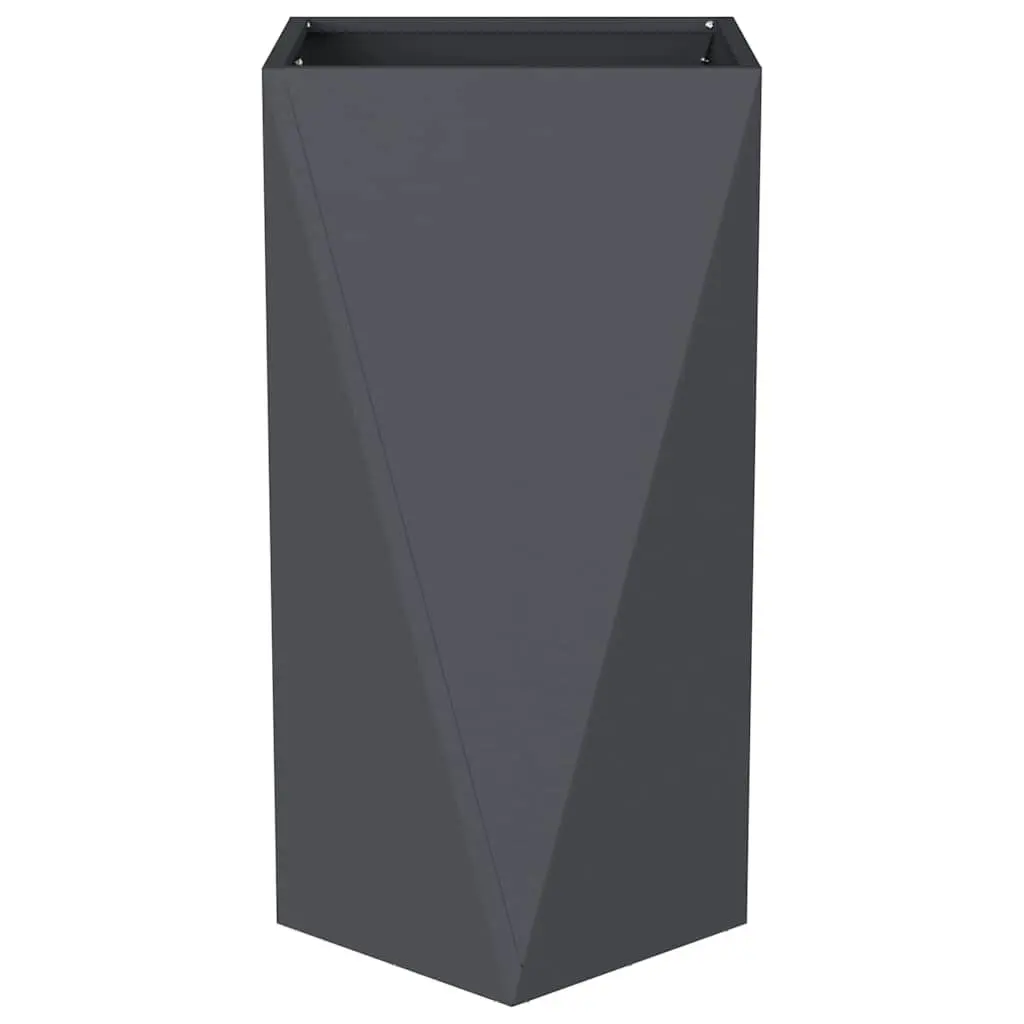 Steel Garden Planters Set in Anthracite