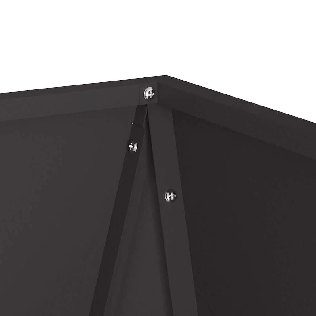 Black Steel Planter Box 50x50x75cm for Gardens