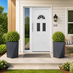 Durable Anthracite Steel Planter Box Set of 2