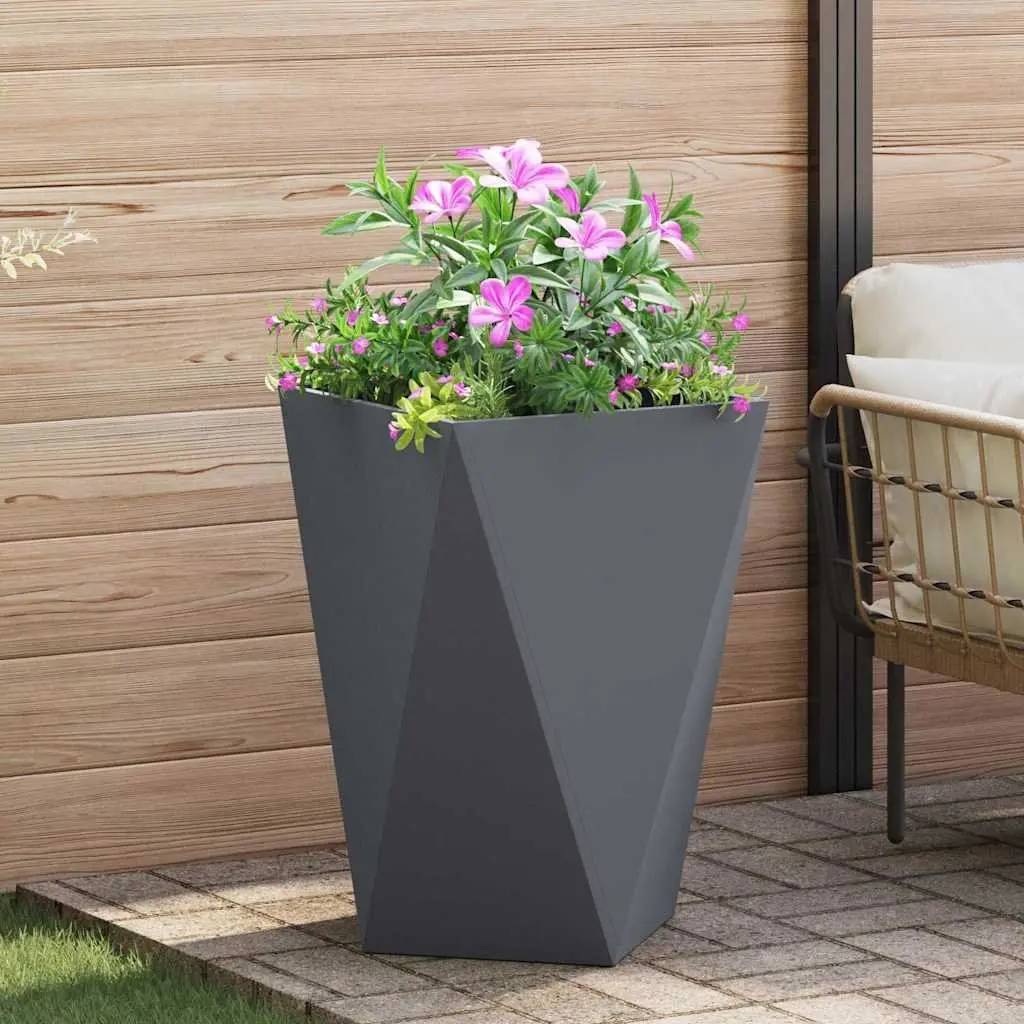 Steel Planter Box 50 x 50 x 75 cm Anthracite 2pcs
